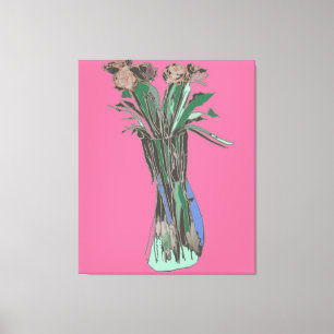 Toile Art Mur Triptyque ImparfaitFleurs encore en fleurs
