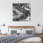 Toile Art noir et Marbre blanc (Insitu(Chambre))