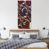 Toile Art Nouveau À damiers Motif de vague (Insitu(Chambre))