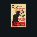 Toile Art Nouveau vintage, Ce Soir Conversation Noir Cha<br><div class="desc">Illustration vintage affiche Art Nouveau pour Le Conversation Noir par Theophile Alexandre Steinlen, 1896. Le Conversation Noir était un cabaret du XIXe siècle (spectacles) situé dans le quartier bohème de Montmartre, à Paris, en France. Cette lithographie présente un chat noir. Ce soir la tres illustre compagnie du Conversation Noir ses...</div>