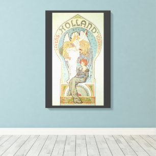 Toile Art Nouveau vintage, Holland Levensverzekering