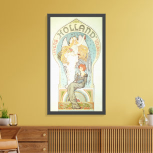 Toile Art Nouveau vintage, Holland Levensverzekering