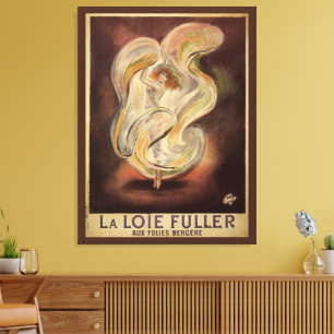 Toile Art Nouveau vintage, La Loie Fuller Danseur Modern