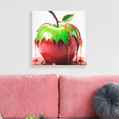 Toile Art numérique Apple (Insitu(Salon))