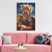 Toile Art numérique - BULLDOG MONA LISA (Insitu(Salon))