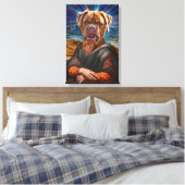 Toile Art numérique - BULLDOG MONA LISA (Insitu(Chambre))