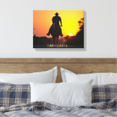 Toile Art Occidental, Coucher De Soleil Cowboy, Force, (Insitu(Chambre))