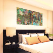 Toile Art original urbain de la Jungle numérique