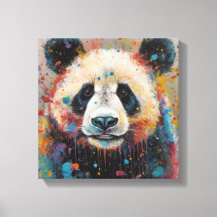 Toile Art Panda coloré moderne
