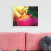 Toile Art Pétal Iris Jaune (Insitu(Salon))