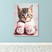 Toile Art Photo Cat (Insitu (Plancher de Bois))