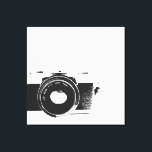 Toile Art photographe de caméra rétro<br><div class="desc">Affichez cette caméra rétro dans votre galerie d'accueil pour une pièce moderne et chic. Doté d'une caméra professionnelle classique.</div>