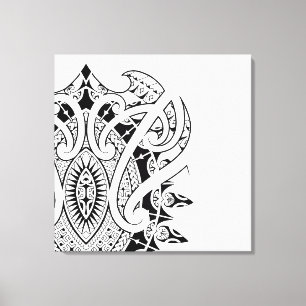 Toile Art polynésien et maori de Marquesan de style