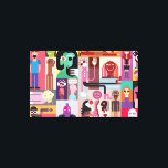 Toile Art pop<br><div class="desc">Collage d'objets pop-art</div>