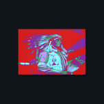 Toile Art pop américain<br><div class="desc">Une oeuvre d'art pop d'un Amérindien</div>