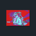 Toile Art pop américain<br><div class="desc">Une oeuvre d'art pop d'un Amérindien</div>