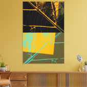 Toile Art pop feuille (Insitu(Salon))