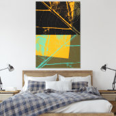 Toile Art pop feuille (Insitu(Chambre))
