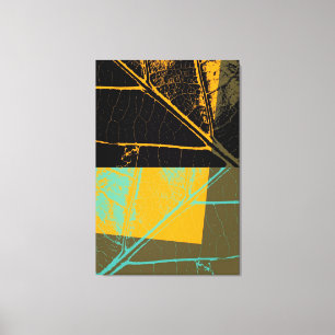 Toile Art pop feuille