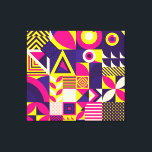 Toile Art pop, formes géométriques colorées.<br><div class="desc">Motif transparent de Pop et de Forme géométrique Abstraite colorée. Carrelage Décor Papier peint Embrassez la pop et la couleur avec des formes géométriques abstraites. Ajoutez une pop de couleur avec un motif géométrique dynamique et abstrait. motif, dynamique, bloc, pop, fleur, illustration, cool, abstrait, amusant, géométrique, texture, géométrie, continu, tendance,...</div>