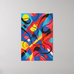 Toile Art Populaire Abstrait Moderne