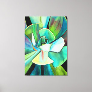 Toile Art pour aquarelle succulent de peinture de plante
