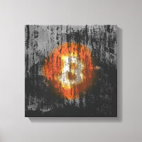 Art Résilient Bitcoin (Sur Mur Noir HD)