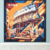 Toile Art Rome (Insitu (Plancher de Bois))