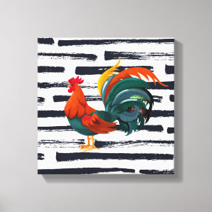 Toile Art-Rooster