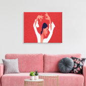 Toile Art Rouge flamenco (Insitu(Salon))