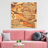 Toile art rupestre antique (Insitu(Salon))