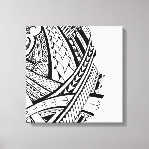 Toile Art Samoan moderne de tatouage