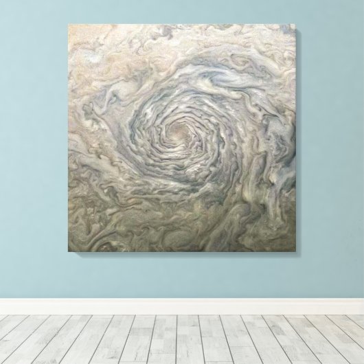 Toile ART SPACE. Un vortex sur Jupiter (Insitu (Plancher de Bois))
