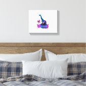 Toile Art Synthwave Vaporwave Girafe (Insitu(Chambre))