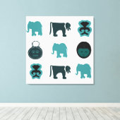 Toile art tribal africain Abstrait (Insitu (Plancher de Bois))