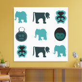 Toile art tribal africain Abstrait (Insitu(Salon))