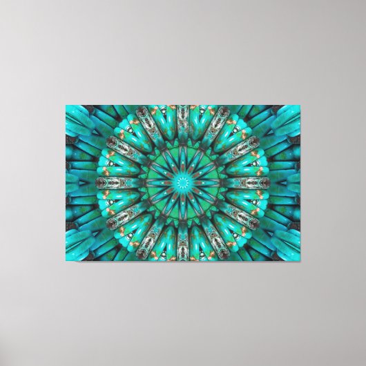 Toile Art Turquoise 1 enveloppé (Recto)