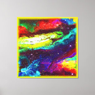Toile Art Universe coloré. Acheter maintenant