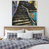 Toile Art urbain sur escaliers Bâtiment abandonné (Insitu(Chambre))