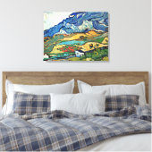 Toile Art Van Gogh - Paysage des Alpilles (Insitu(Chambre))
