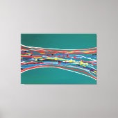 Toile Art Vert Abstrait Contemporain Moderne (Recto)