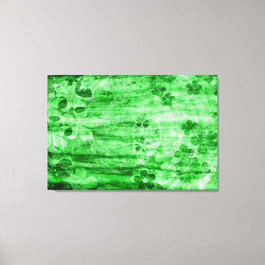 Toile Art vintage du bois vert (Recto)