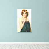 Toile Art vintage La Dame Grecque (Insitu (Plancher de Bois))