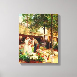 Toile Art vintage La Flower Shop