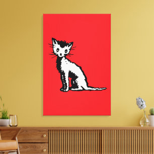 Toile Art vintage Millions de chats Wanda Gag 1928