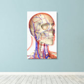 Toile Artères et veines dans la tête et le cou (Insitu (Plancher de Bois))