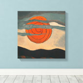 Toile Arthur Dove, Red Sun, (Insitu (Plancher de Bois))