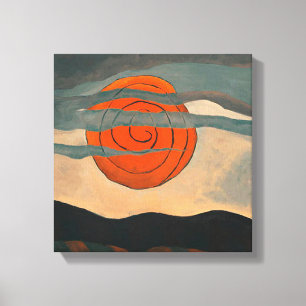 Toile Arthur Dove, Red Sun,