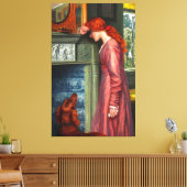 Toile ARTHUR HUGHES A PASSING CLOUD 1900 Pré-Raphalites (Insitu(Salon))