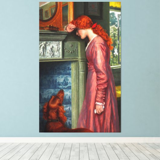 Toile ARTHUR HUGHES A PASSING CLOUD 1900 Pré-Raphalites (Insitu (Plancher de Bois))